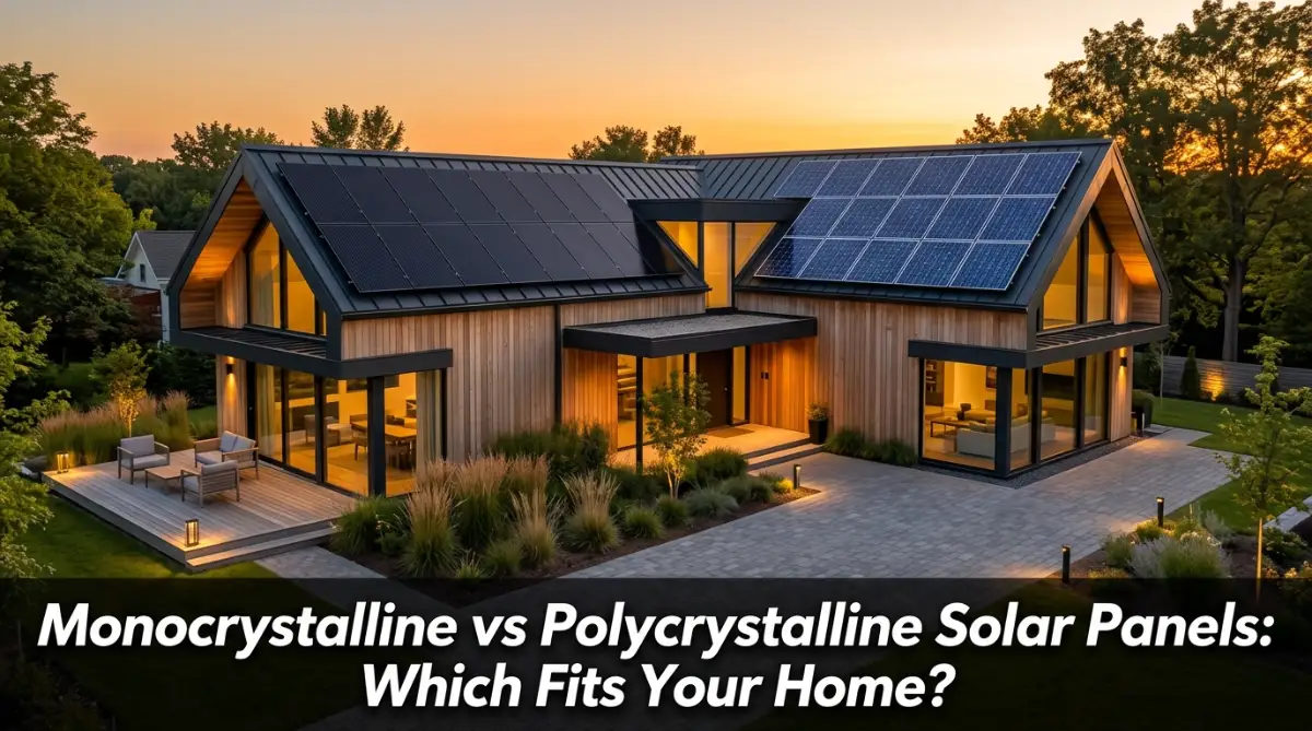 Monocrystalline vs Polycrystalline Solar Panels: Which Fits Your Home?