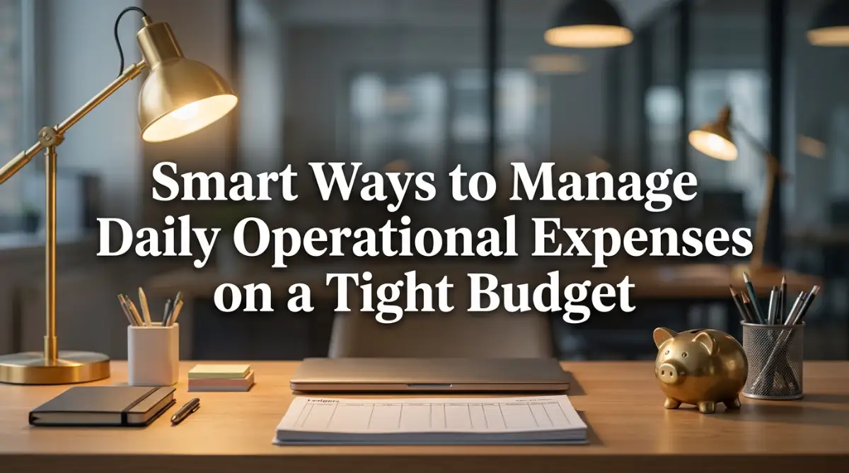 A determined startup founder managing daily operational expenses and cash flow using a digital tablet in a modern workspace.
