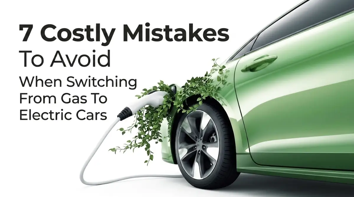 A frustrated driver stands next to a modern electric vehicle in a driveway looking confused at their smartphone while trying to figure out how to charge it properly.